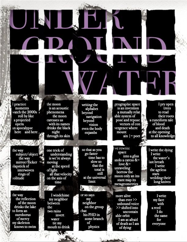 Underground Water — published in Poetry Northwest